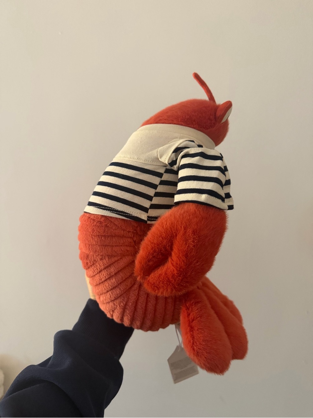 Jellycat Red Lobster Plush with Striped Sailor Top - Picture 3 of 3